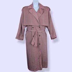 V. C&A Light Pink-Purple Trench Coat